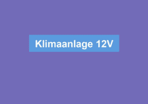 Read more about the article Klimaanlage 12V