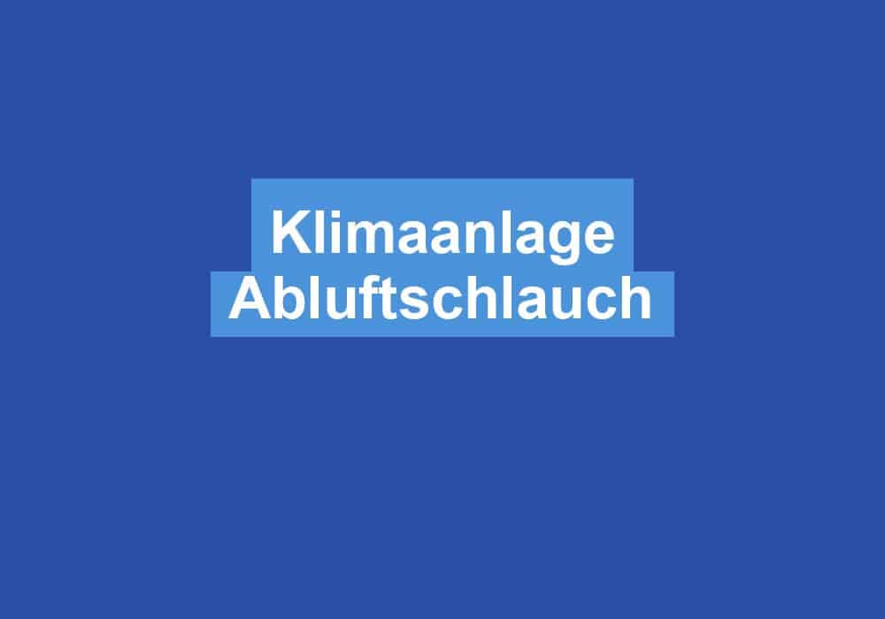 Read more about the article Klimaanlage Abluftschlauch