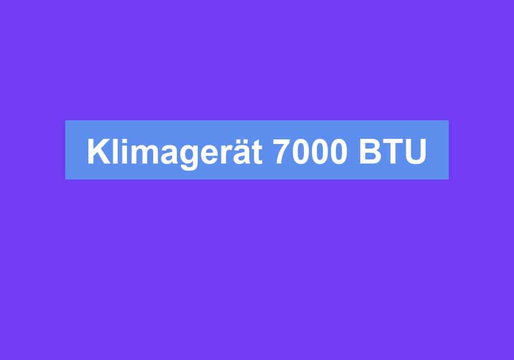 Read more about the article Klimagerät 7000 BTU