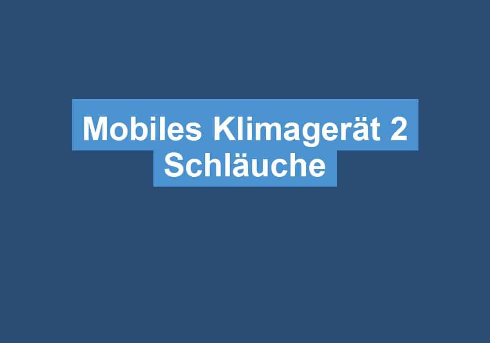 Read more about the article Mobiles Klimagerät 2 Schläuche