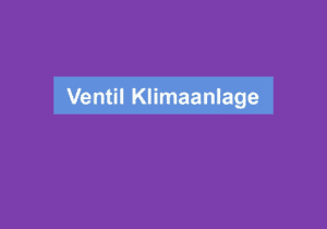 Read more about the article Ventil Klimaanlage